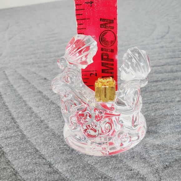 VNT Marquis Waterford Crystal Christmas Figurine Elves Packing The Sleigh Boxed - Picture 6 of 7